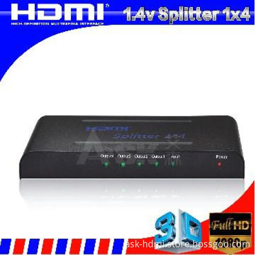 Support 3D 1* 4 HDMI splitter 1.4V